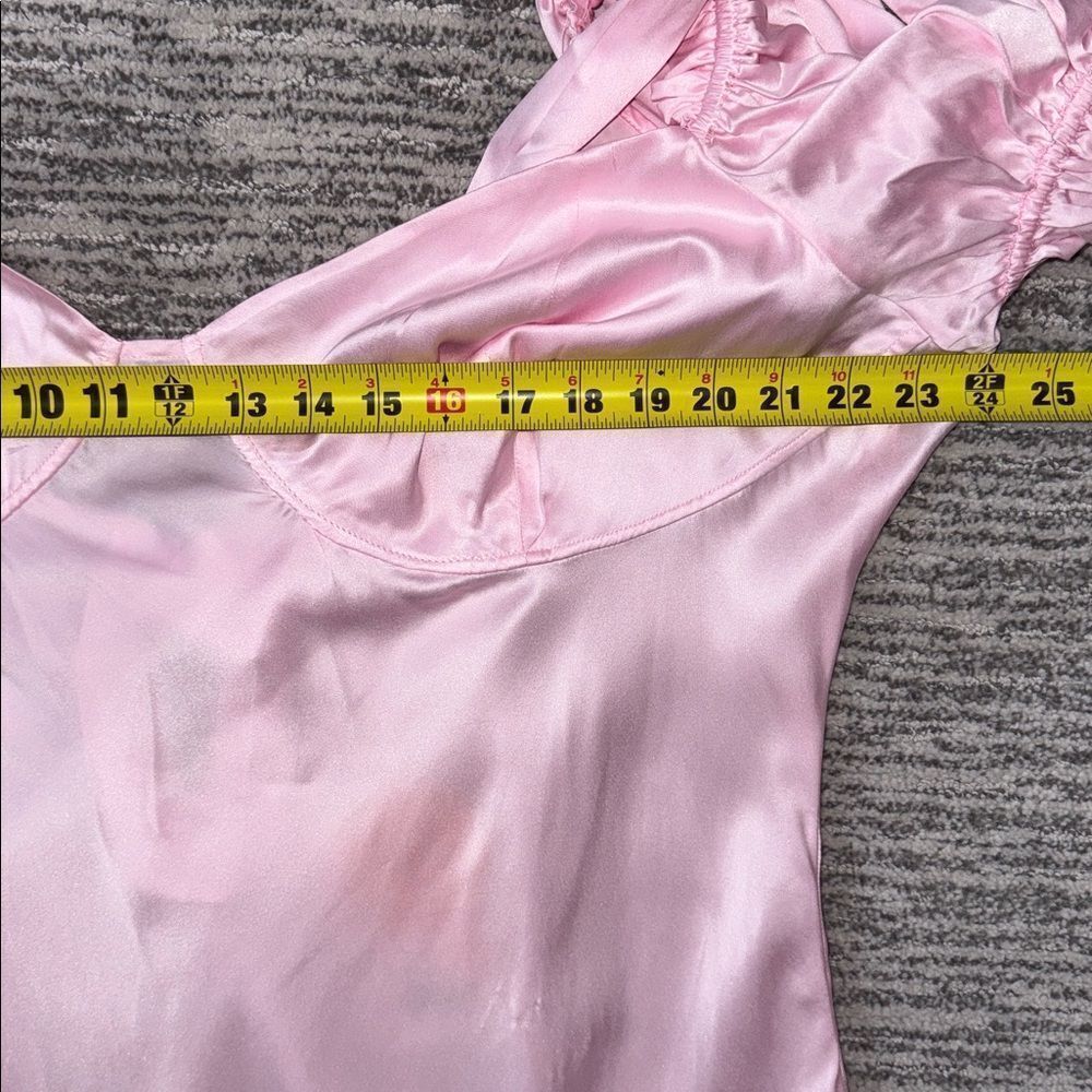 NWT SELKIE The Baby Soft Poet Slip Dress Size 5X Revolve Silk Revolve Baby Pink - Picture 10 of 16